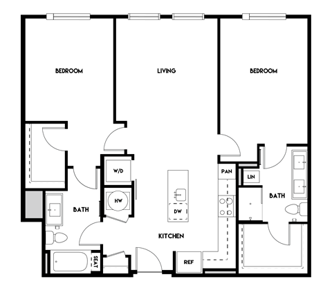 2BR 2BA_1171 SF at The Cosmopolitan, Tulsa, OK, 74119